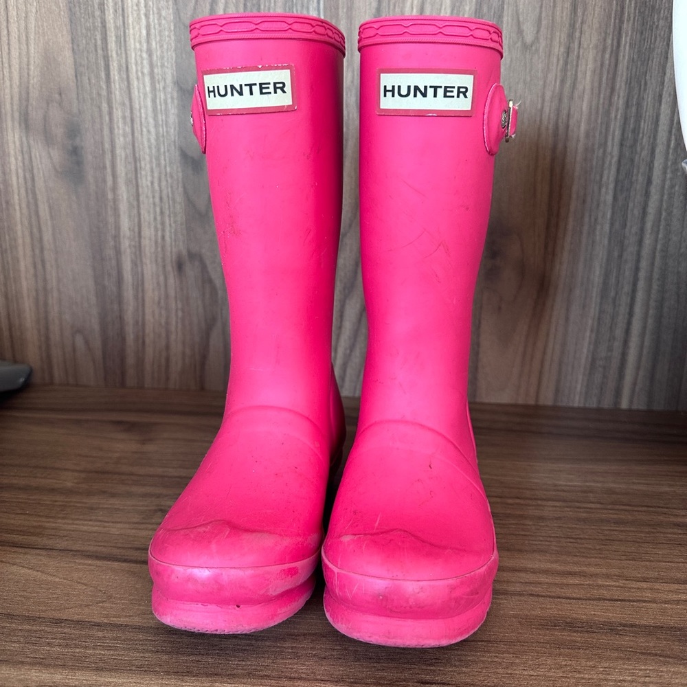 Bright Pink Kids' Original HUNTER Rain Boot